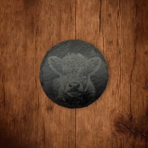 Slate Coaster - Highland Cow