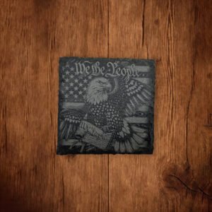 Slate Coaster - We The People Eagle