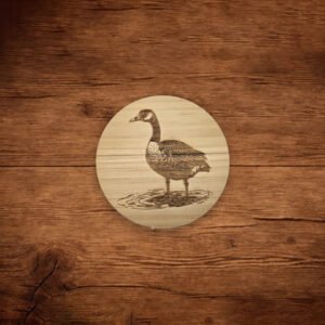 Wood Coaster Canadian Goose