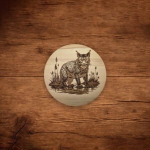 Wood Coaster Bobcat