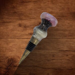 Wine Bottle Stopper -Sweet Gum Ball and Resin