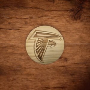 Wood Coaster Atlanta Falcons Logo
