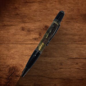 Gatsby - Black Walnut and Gold Pearl Resin